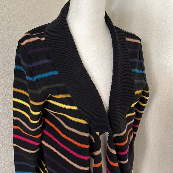 Sonia Rykiel Women's Stripe Print Cardigan - Picture 2 of 8